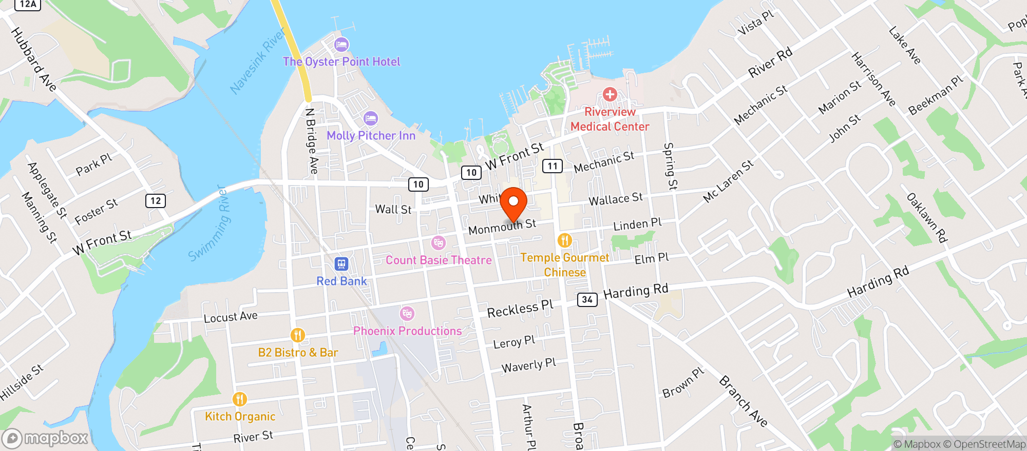 Map showing Eiffel Liquors