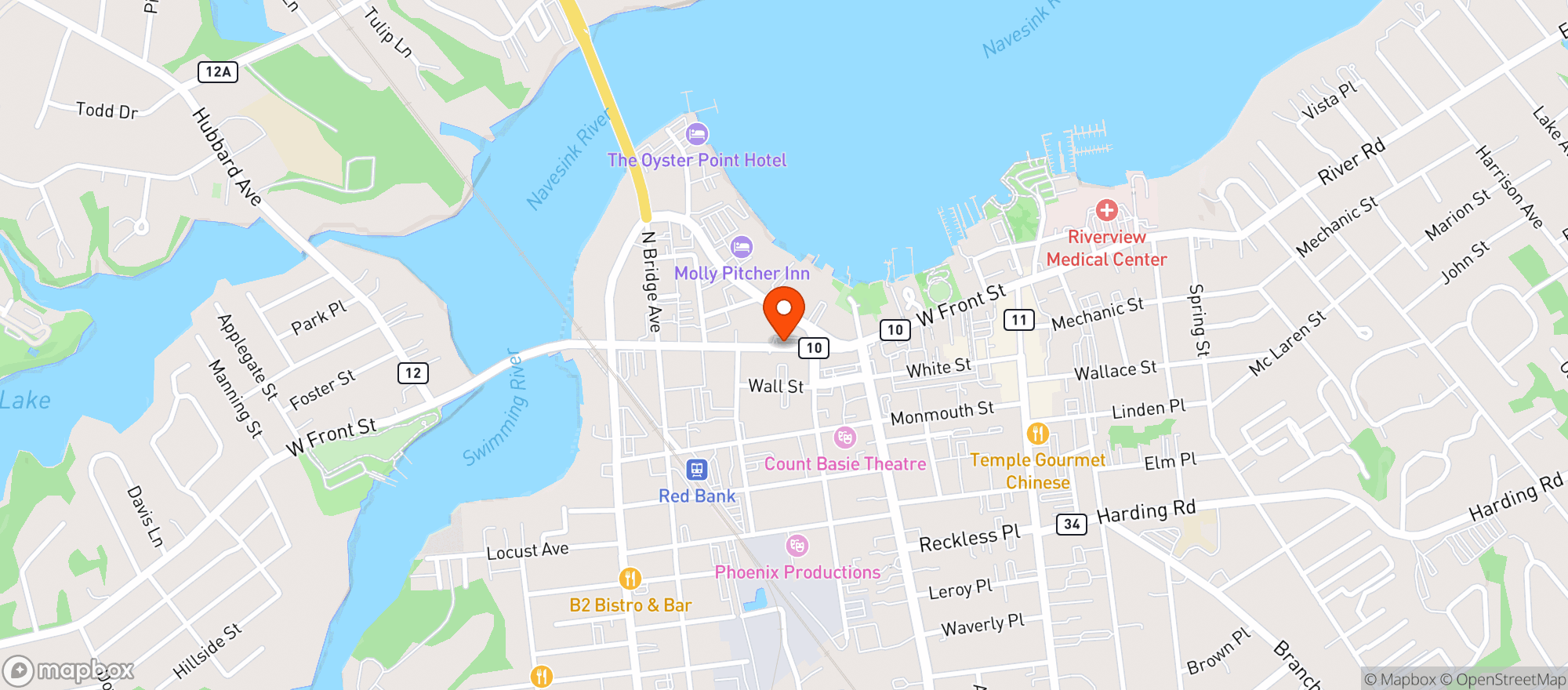 Map showing Brothers Restaurant