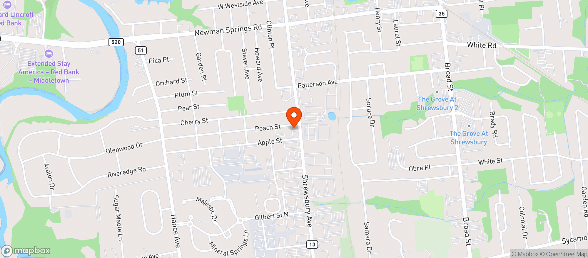 Map showing Cj Mcloones