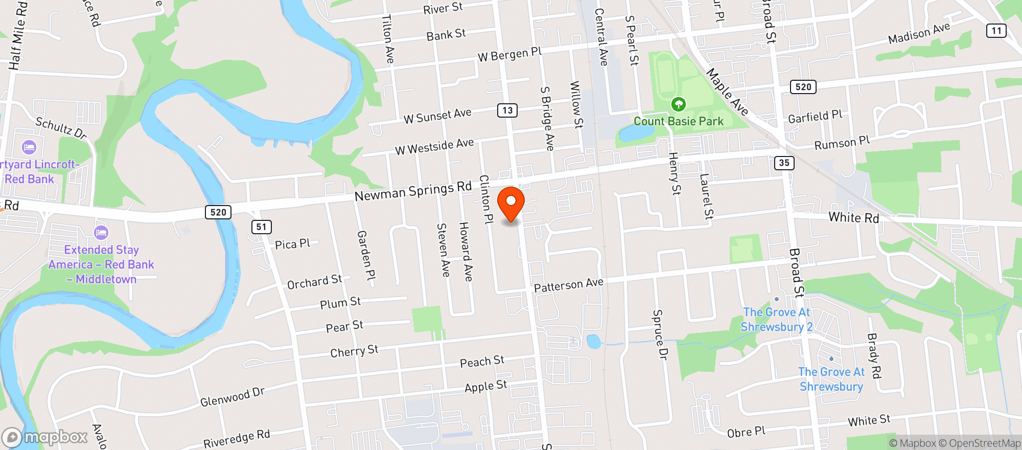 Map showing Gnc