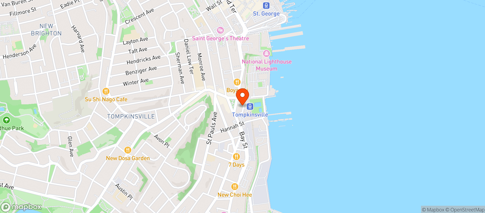 Map showing Mariachi Mexican Cantina
