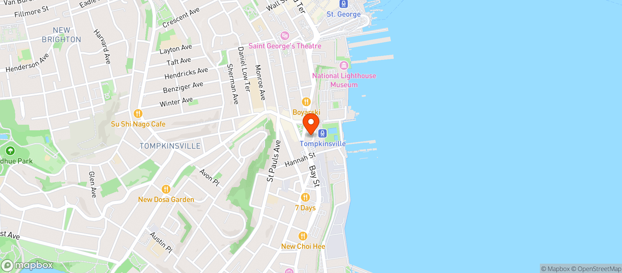 Map showing Flagship Brewing Co.