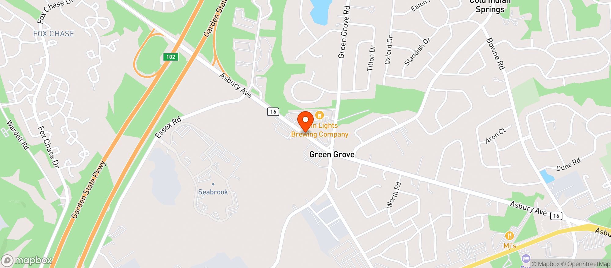 Map showing Palumbo S Restaurant & Li