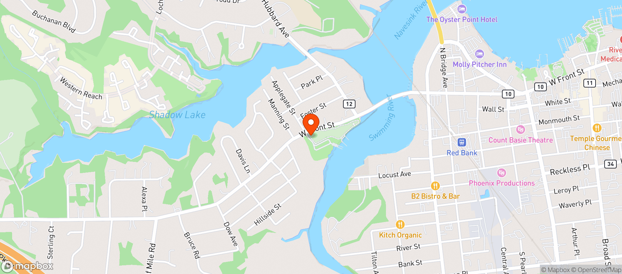 Map showing Chris Groceries