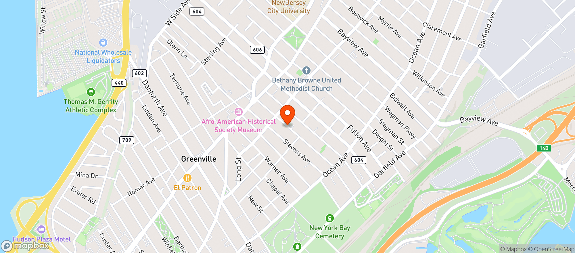 Map showing Fulton Liquors