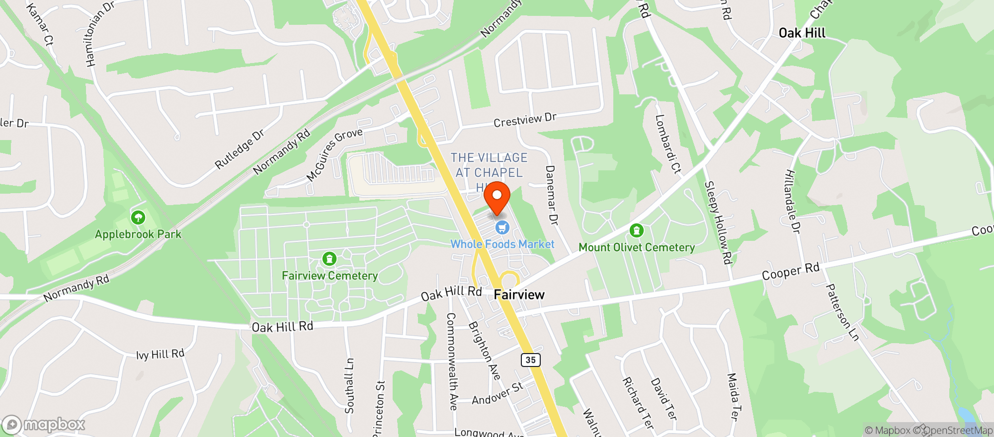 Map showing Whole Foods Market
