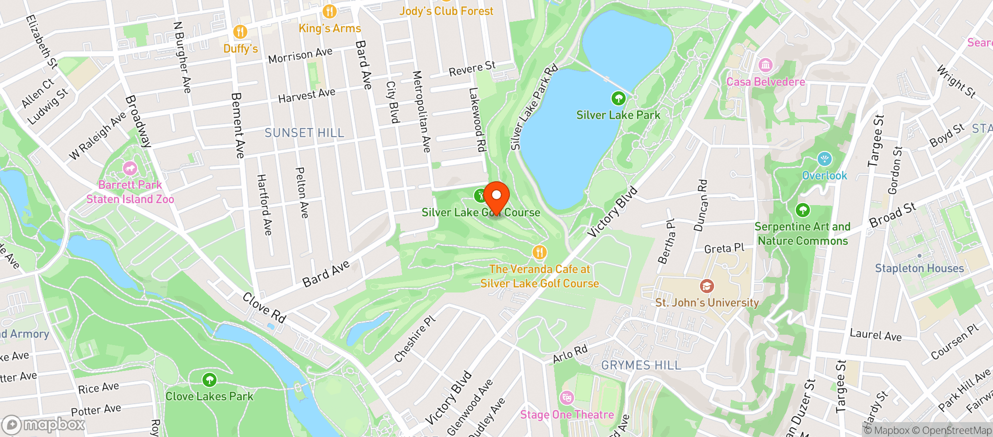 Map showing Golf Center Of Si