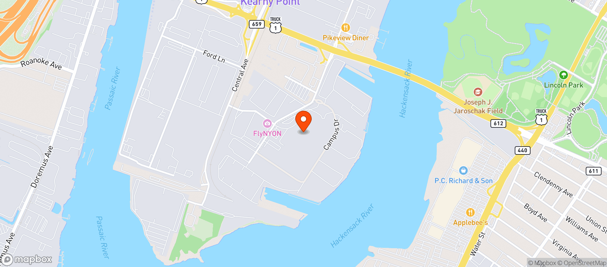 Map showing Fedway Associates Kearn #02551