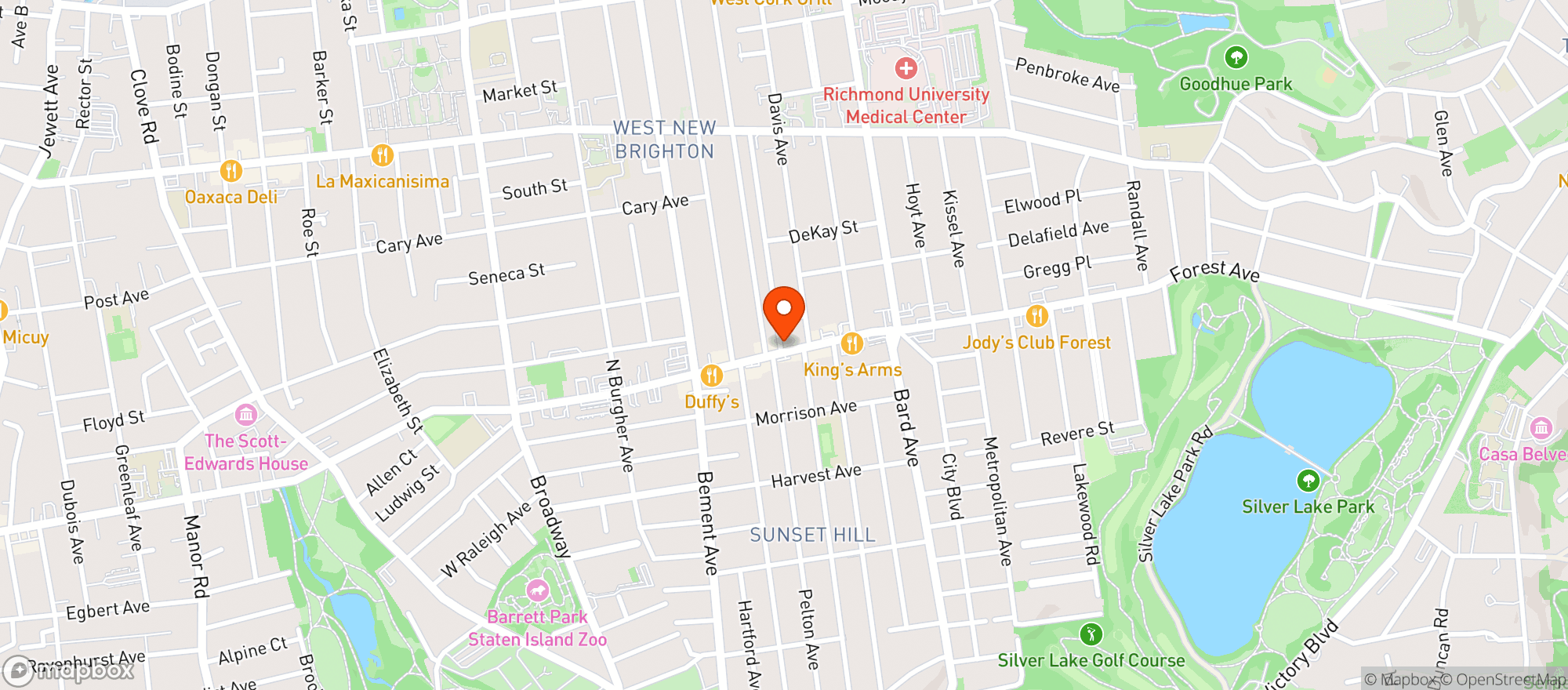 Map showing Burrito Bar