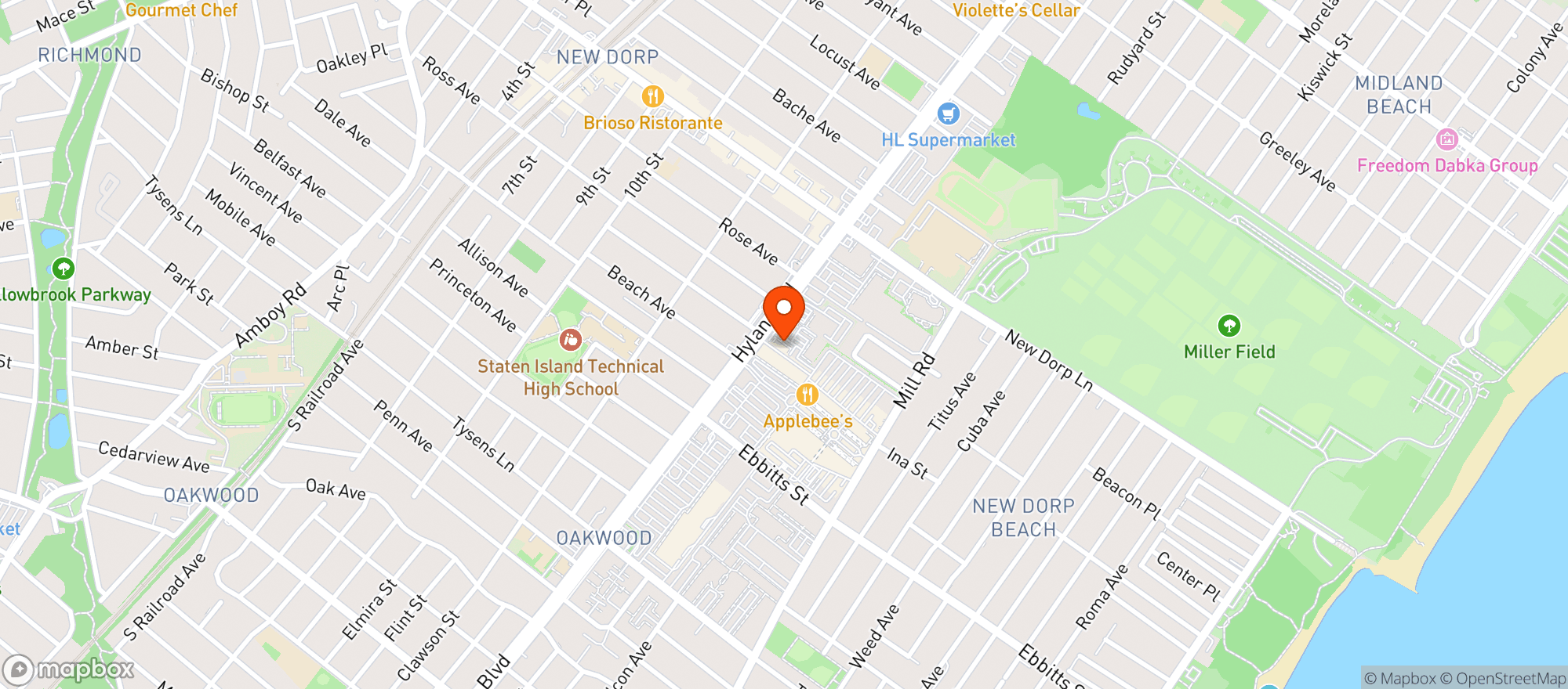Map showing Vitamin Shoppe - Staten Island