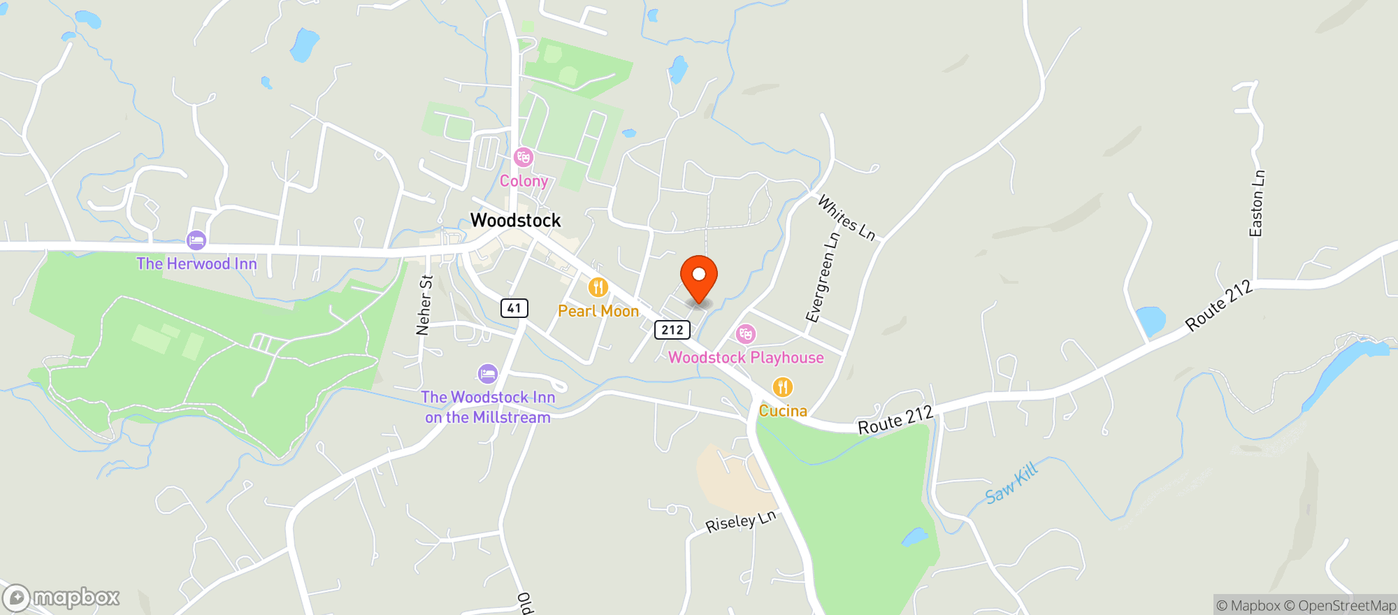 Map showing Unfiltered Wine & Spirits