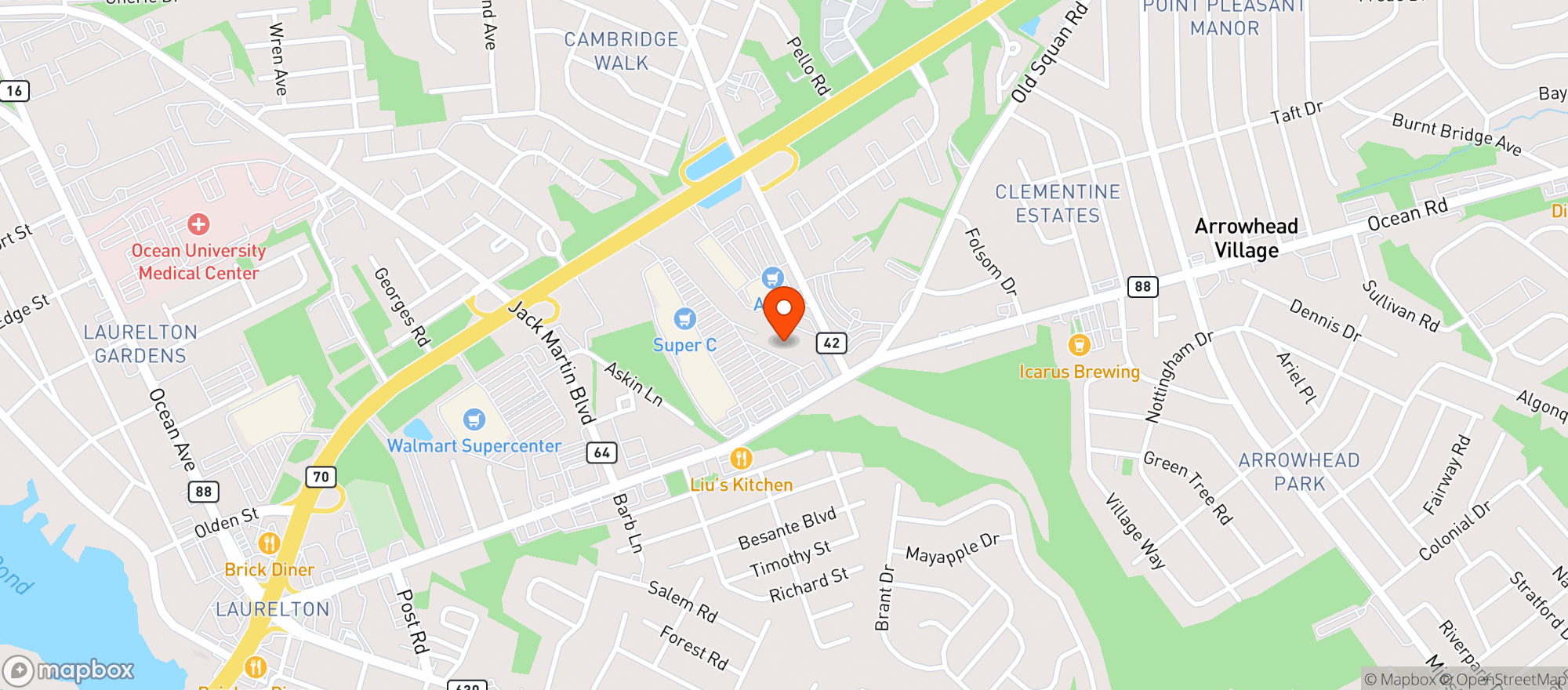 Map showing Livotis fine wine & spirits