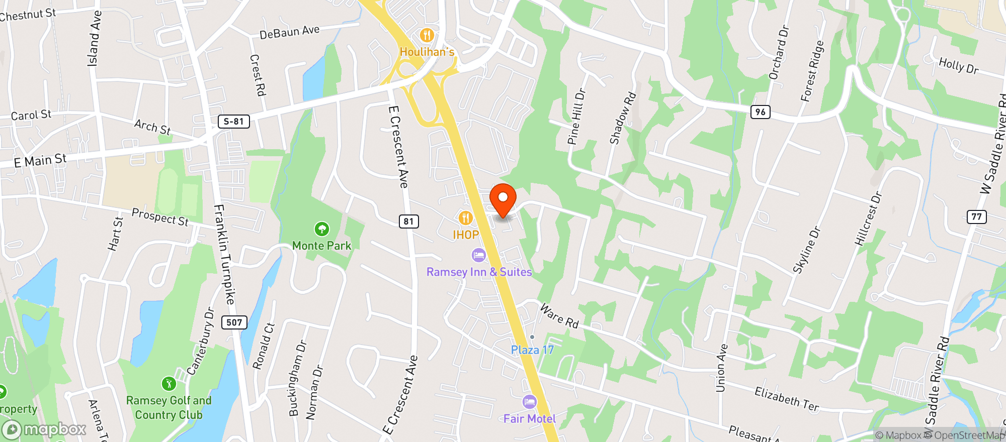 Map showing Bottle King