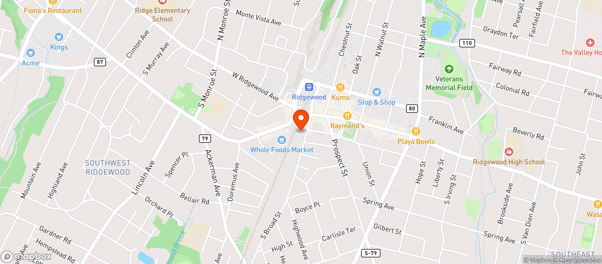 Map showing SUPER CELLARS