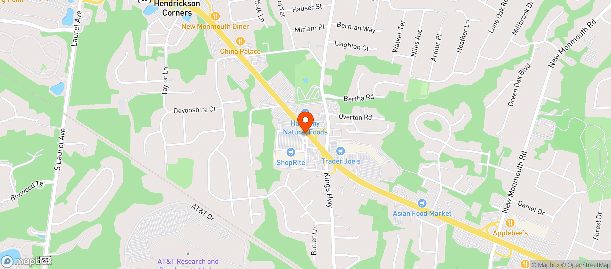 Map showing Shoprite Liquors