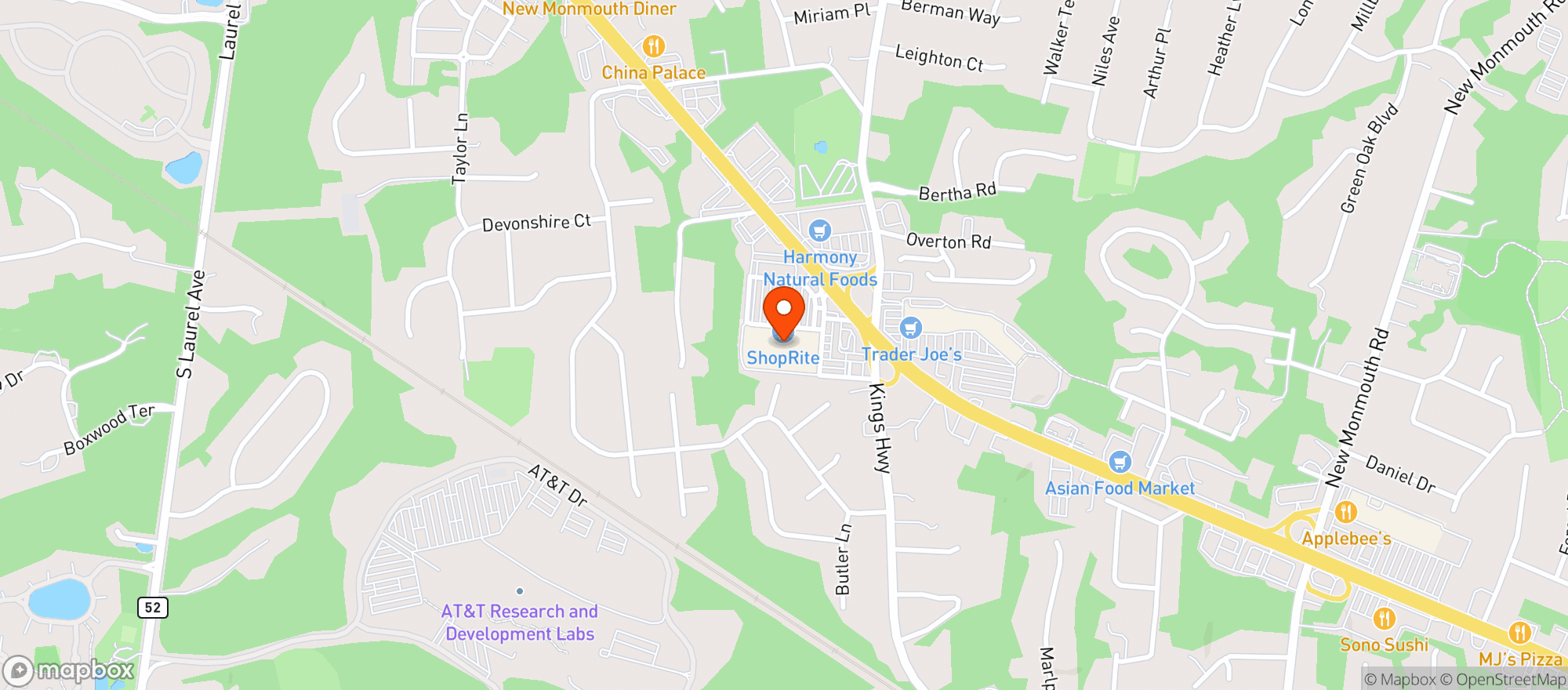 Map showing Shoprite