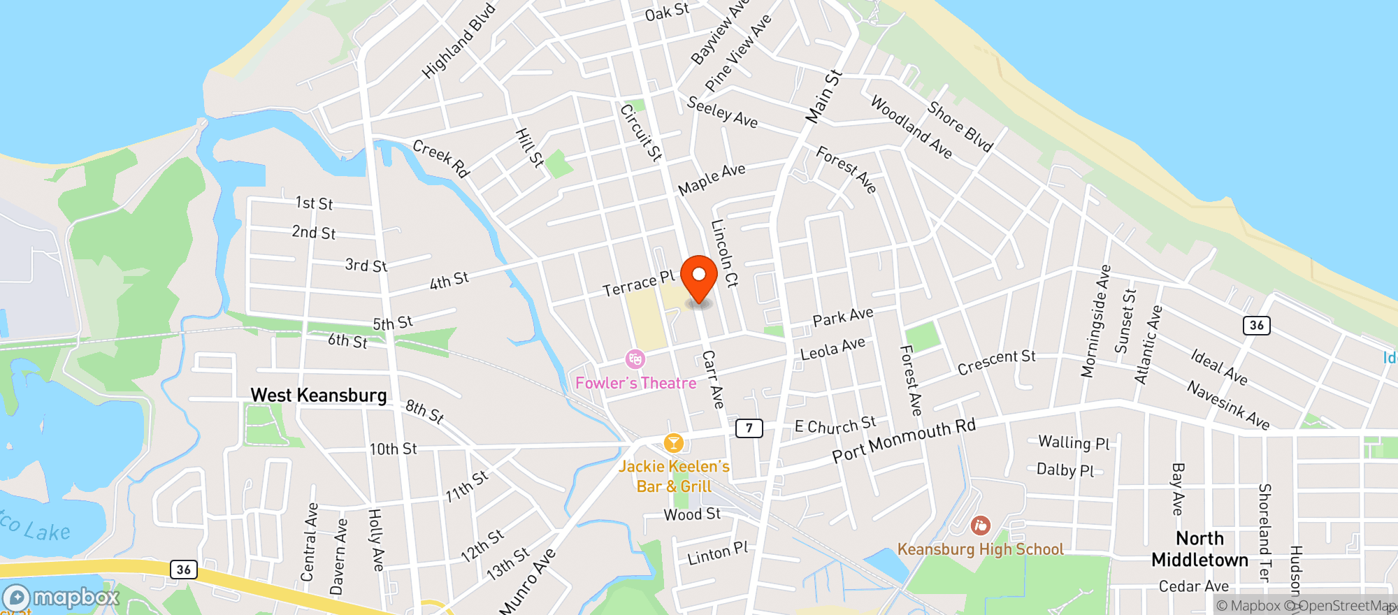 Map showing Nappy'S Liquor & Bar