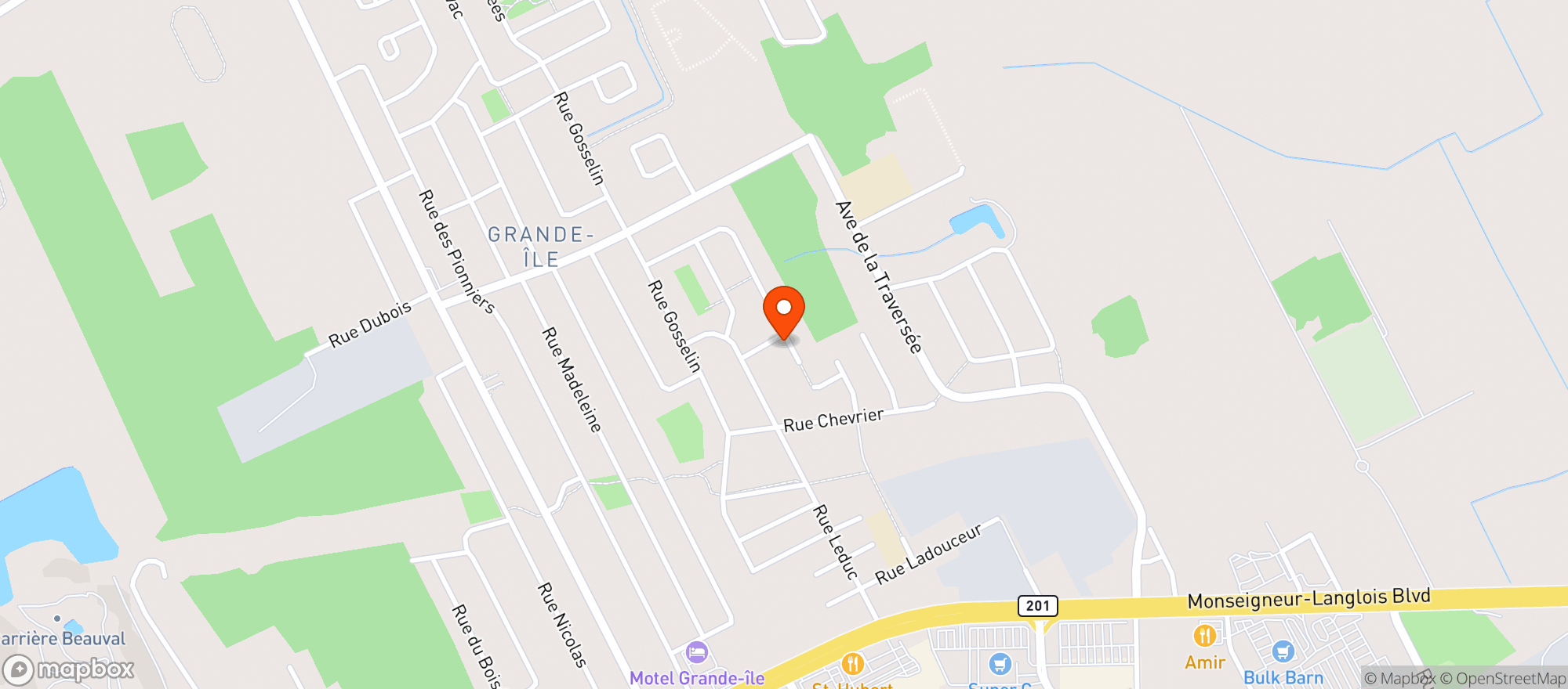 Map showing Service Mobile CP