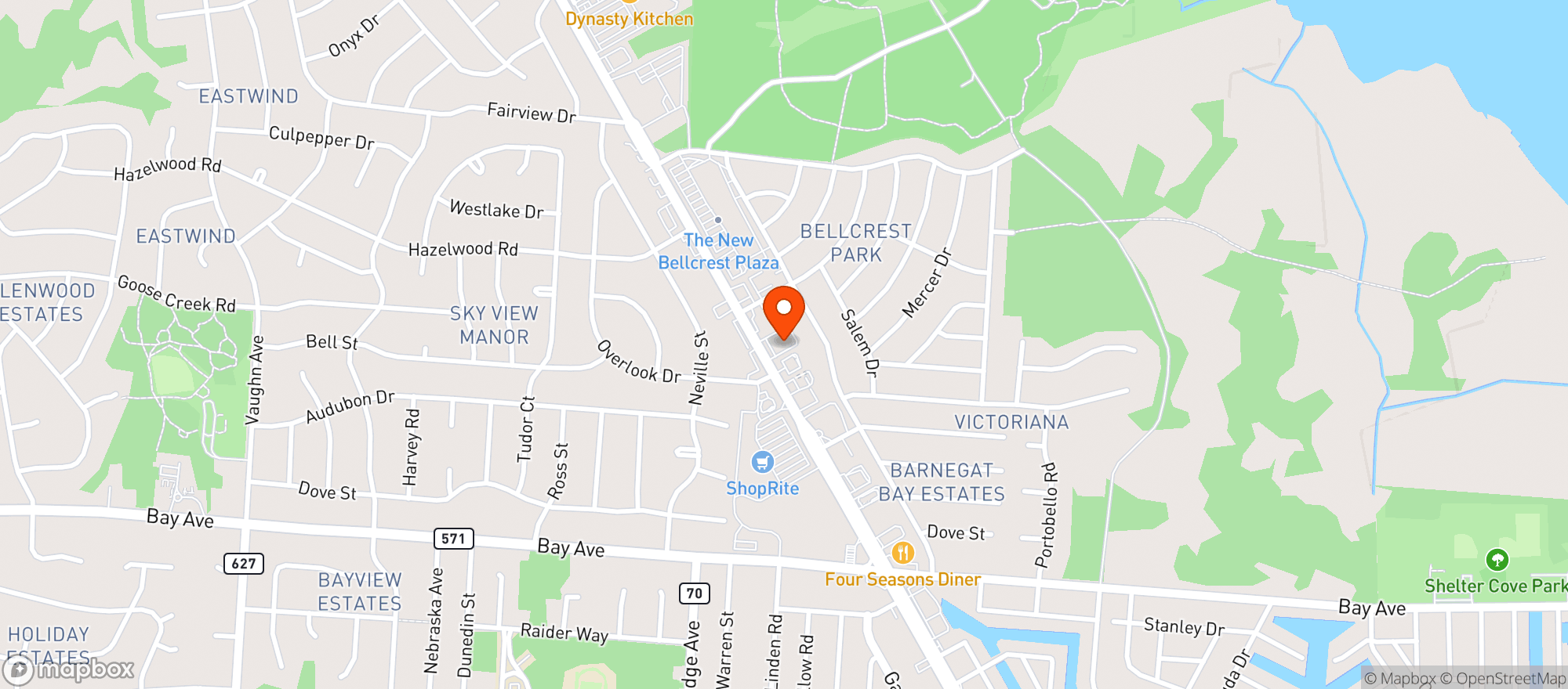 Map showing Spirits Unlimited