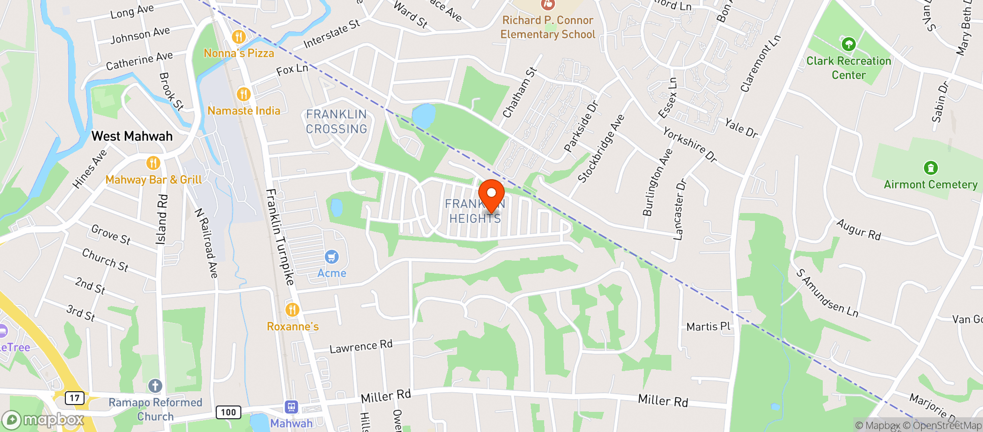 Map showing Plaza Convenience & Deli