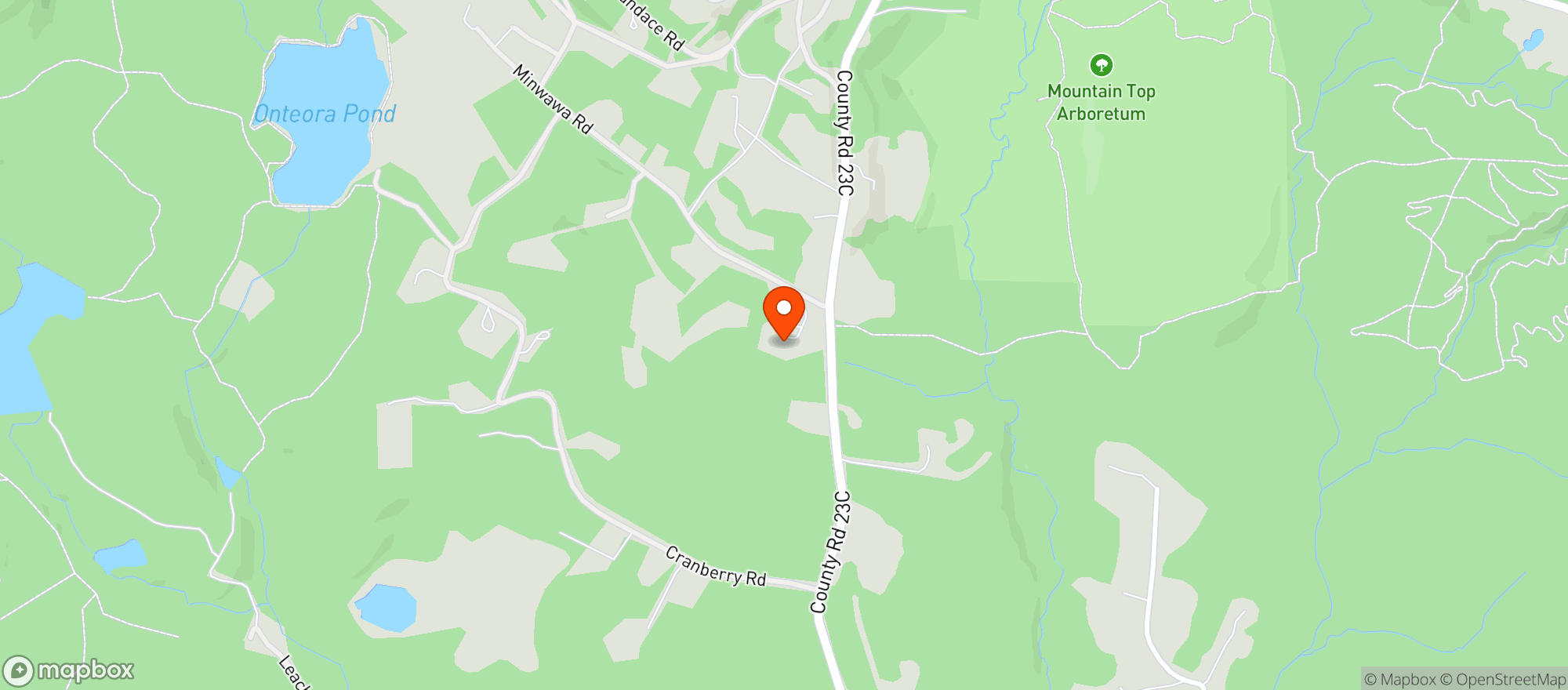 Map showing Onteora Club