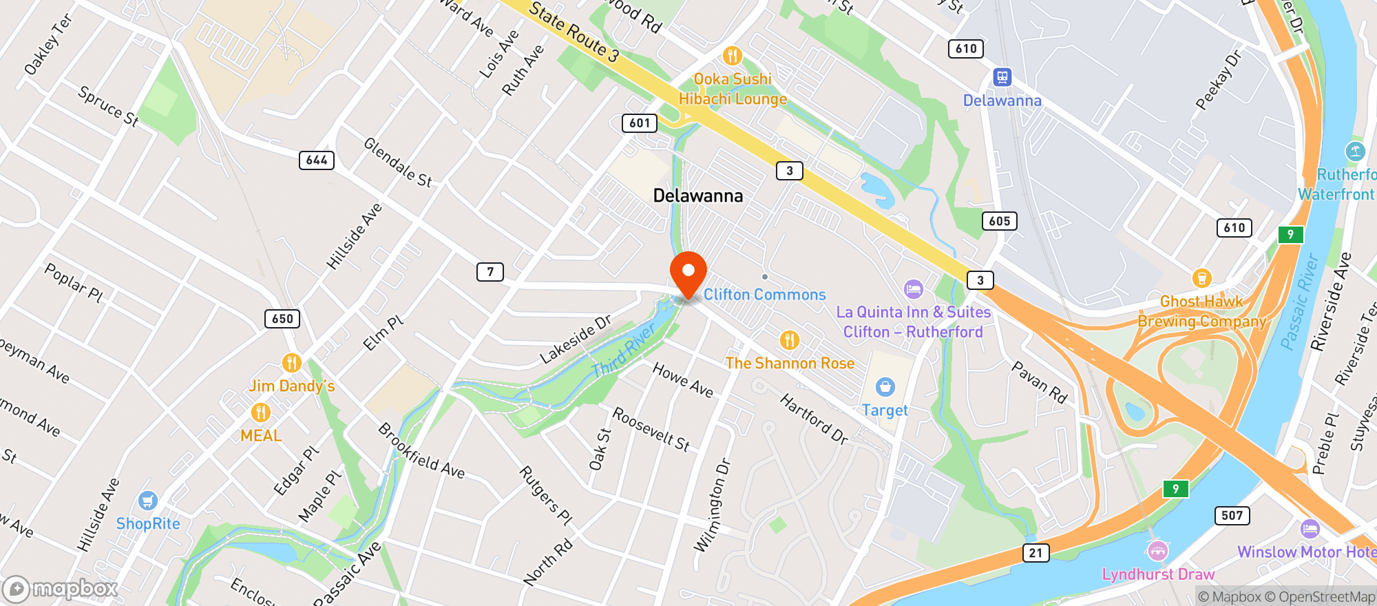 Map showing Stop & Shop