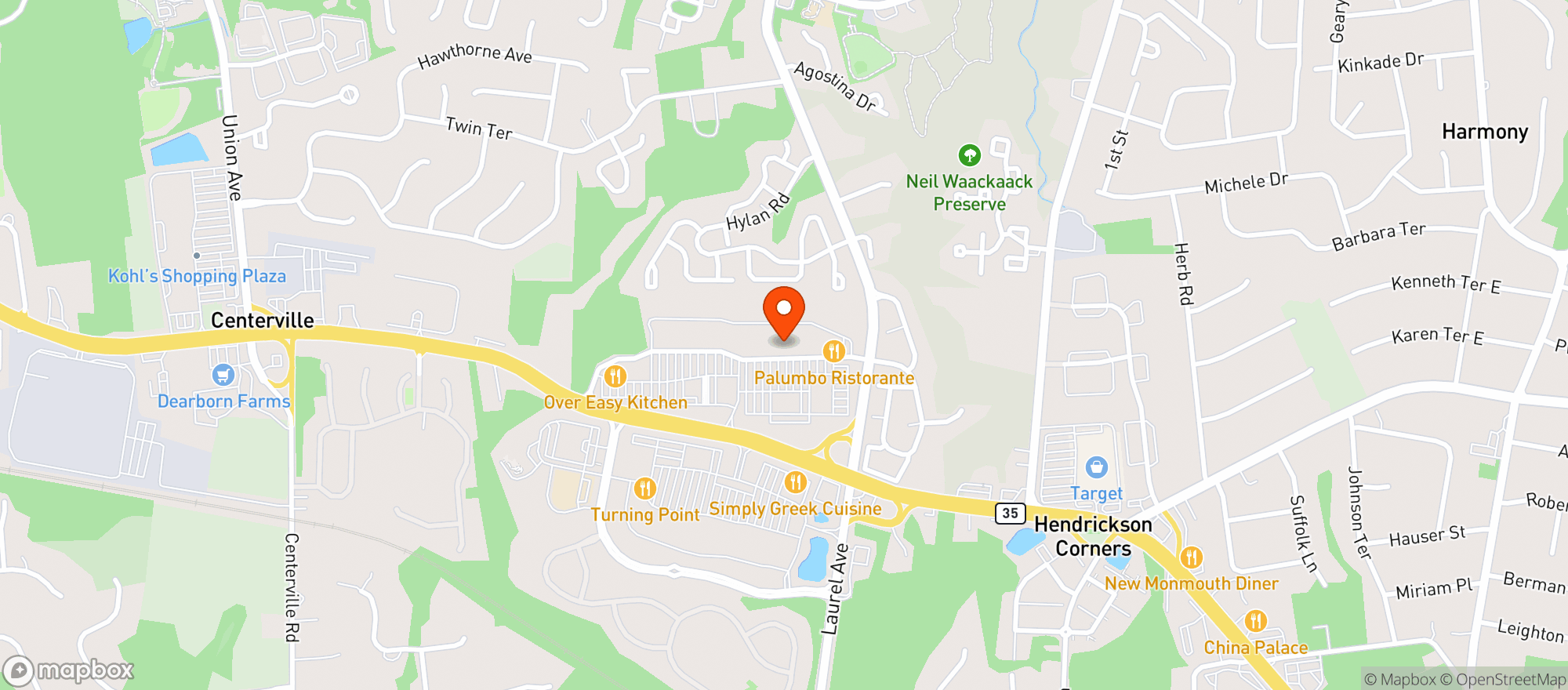 Map showing Buy Rite Holmdel