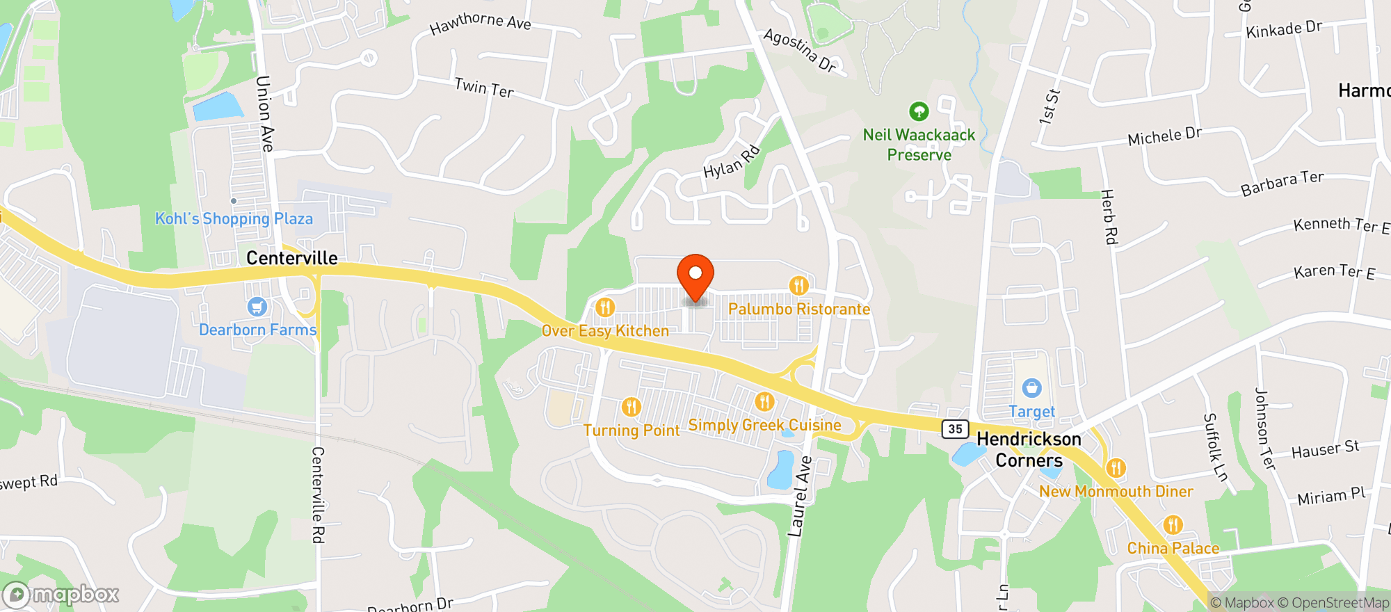 Map showing Gnc