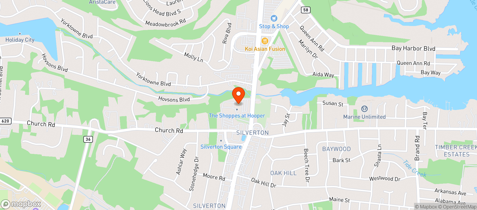 Map showing Buy Rite Silverton
