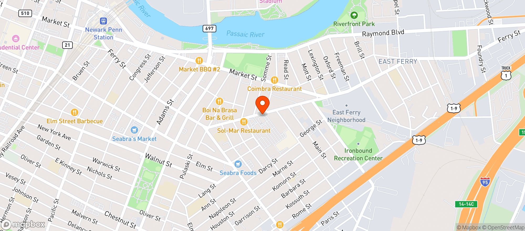 Map showing Gnc