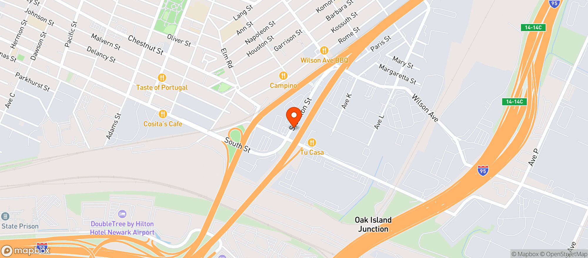 Map showing City Discount Liquor Store