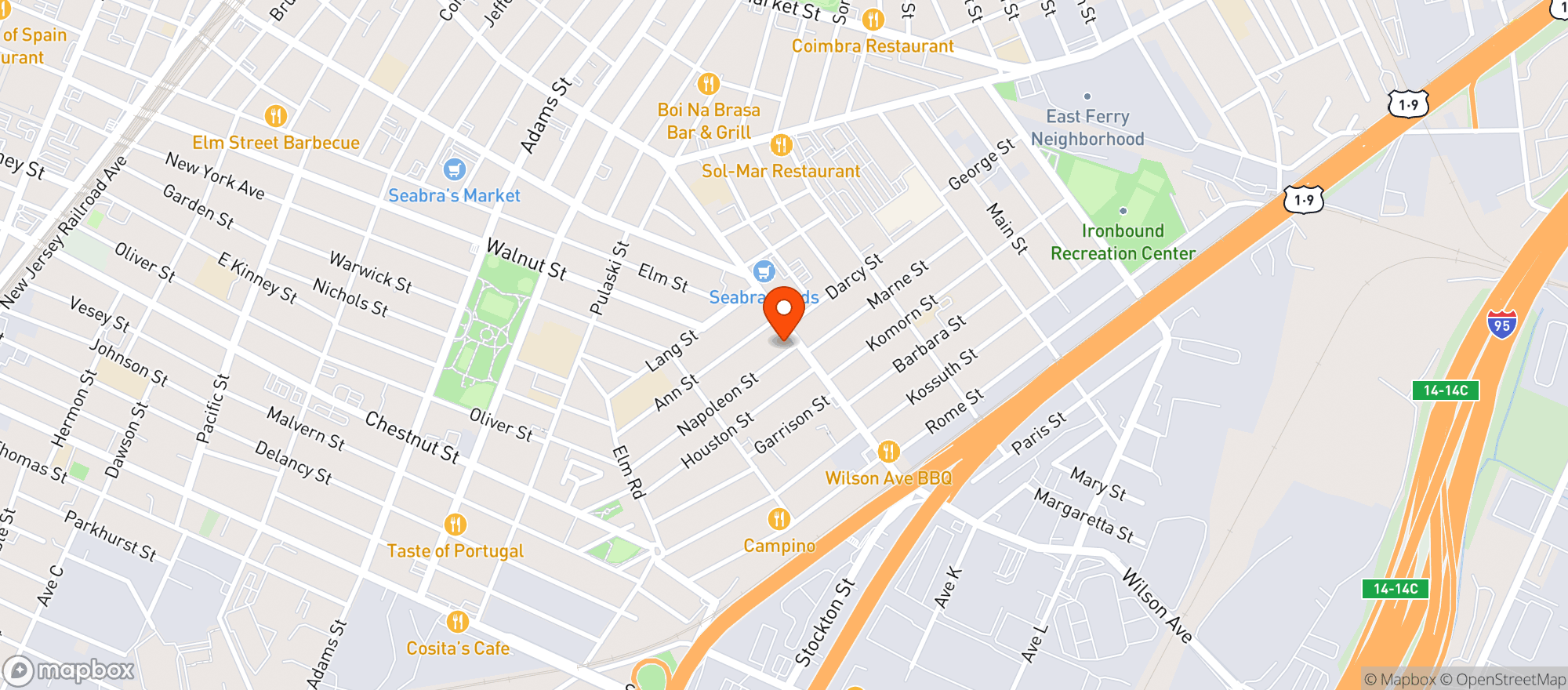 Map showing Krugs Tavern