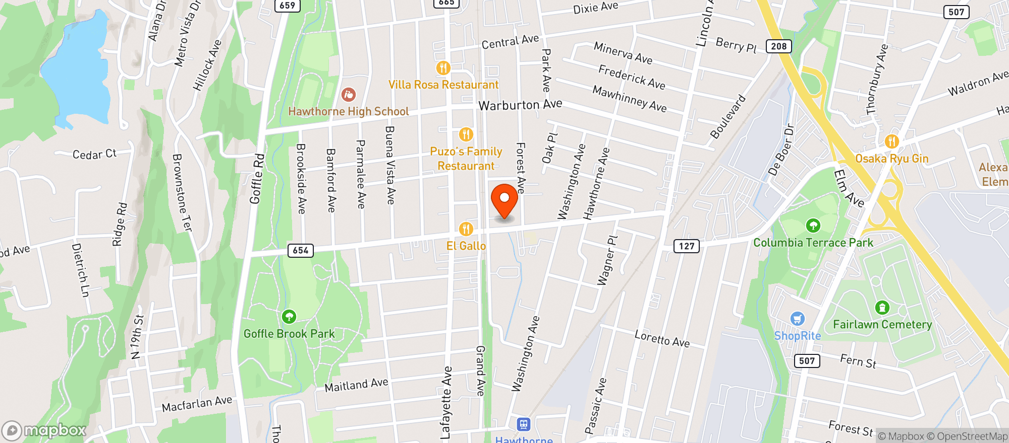 Map showing Blackjack Mulligans