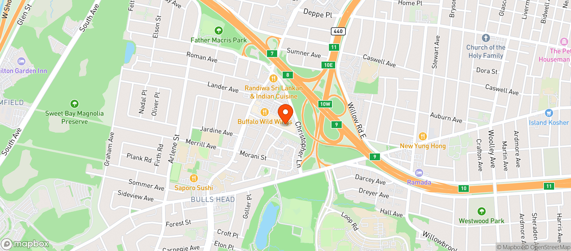Map showing STOP & SHOP (1441 RICHMOND AVENUE)