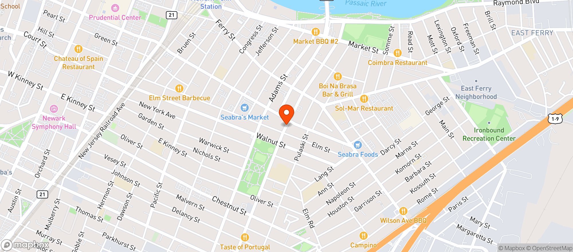 Map showing Lous Corner