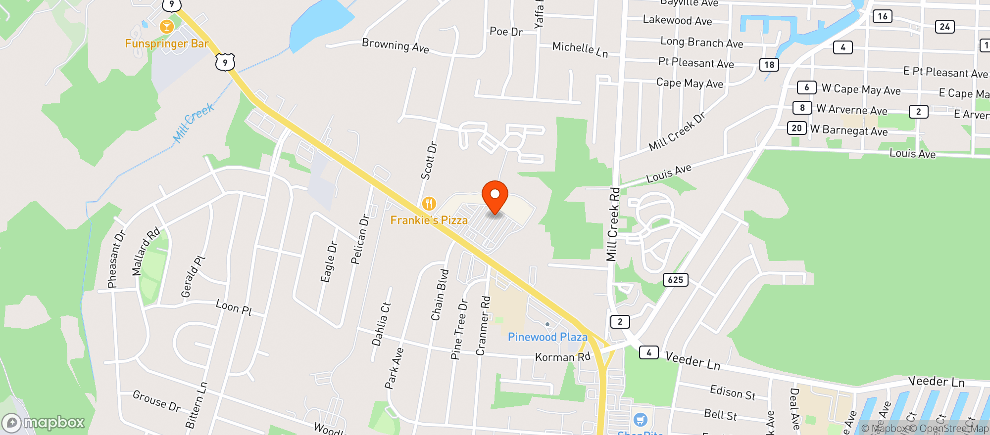 Map showing Berkley Liquor Outlet