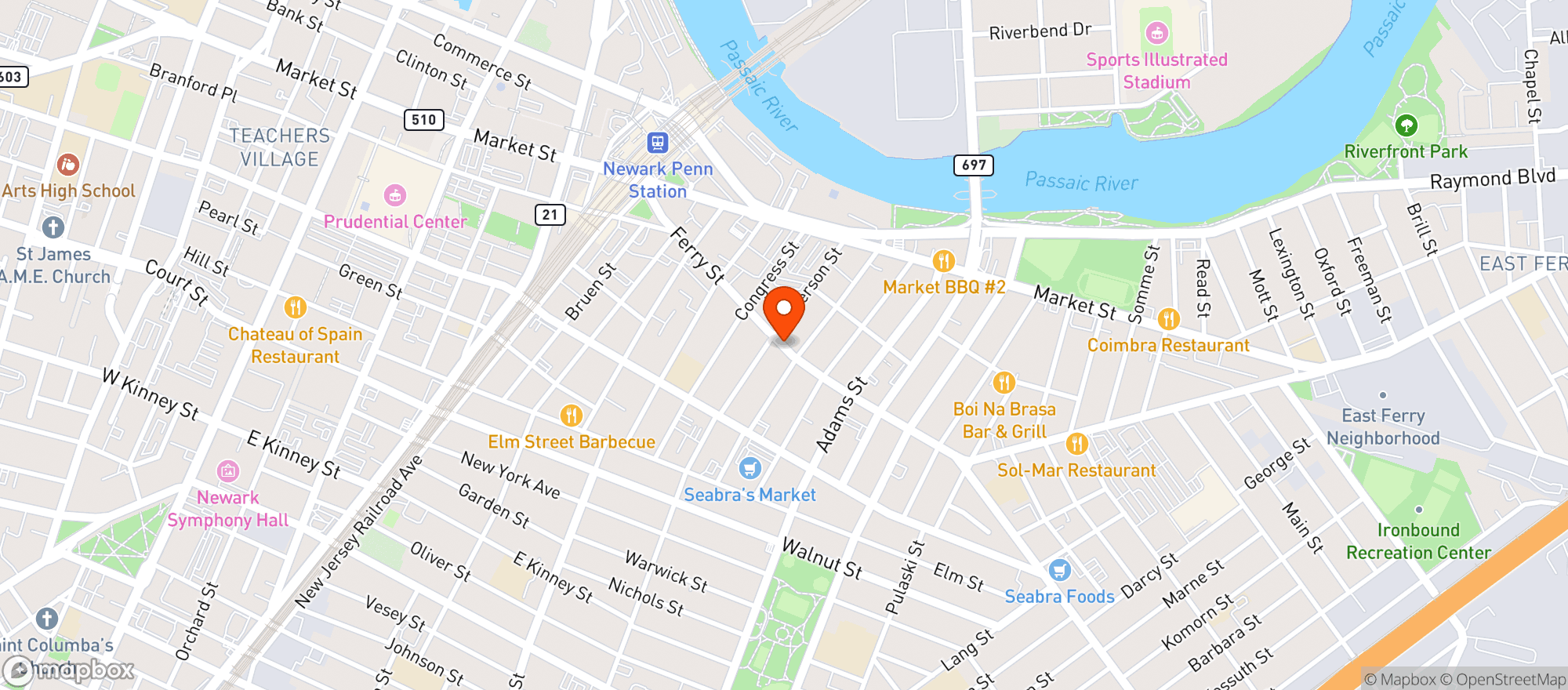 Map showing Lisbon Wines & Liquors