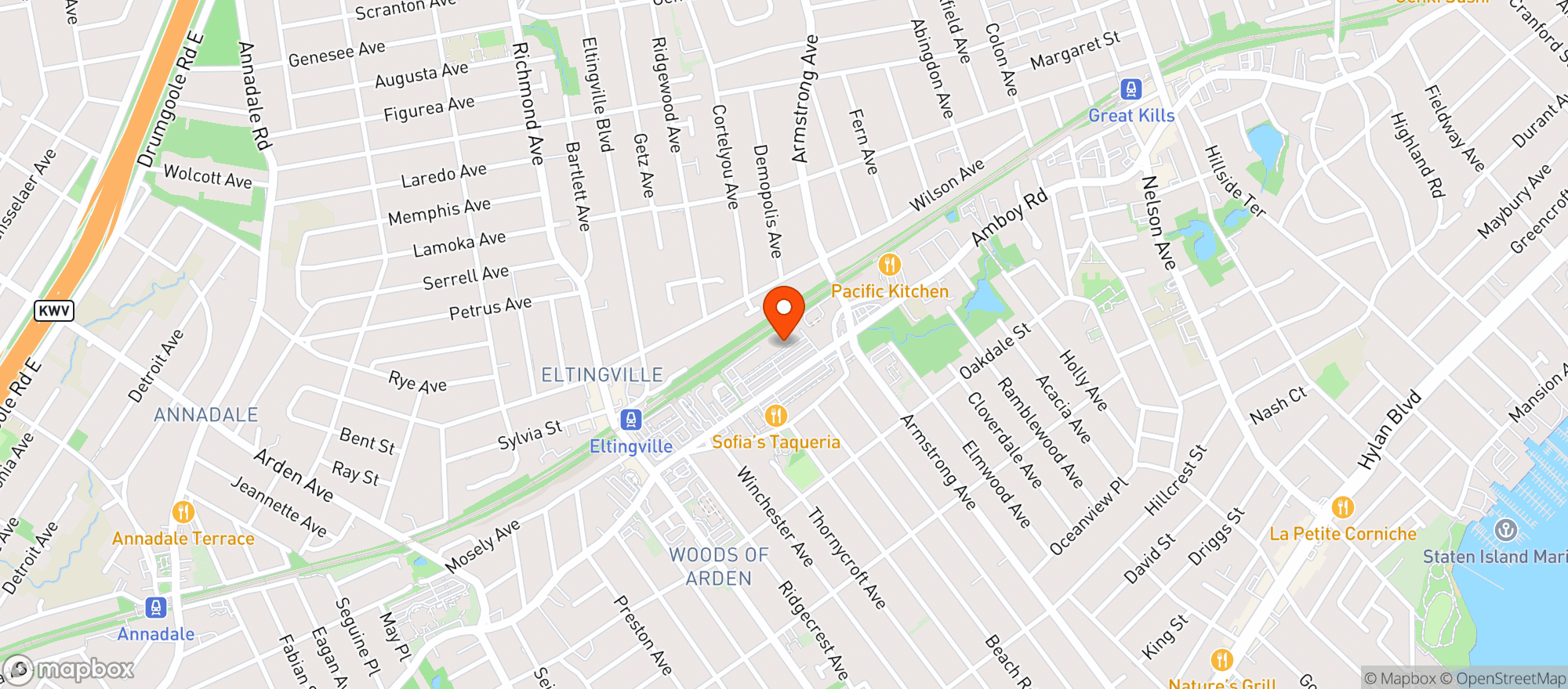 Map showing Stop & Shop - 2513 - Staten Island