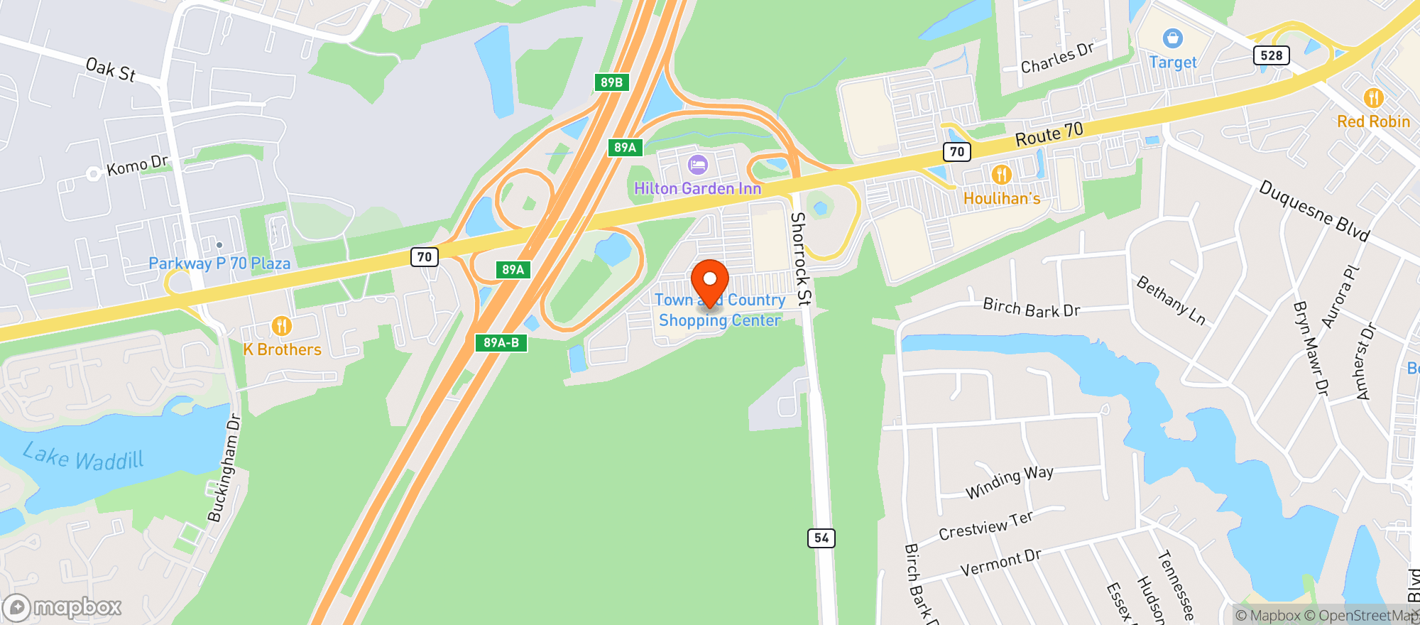 Map showing SunBeam Lakewood LLC