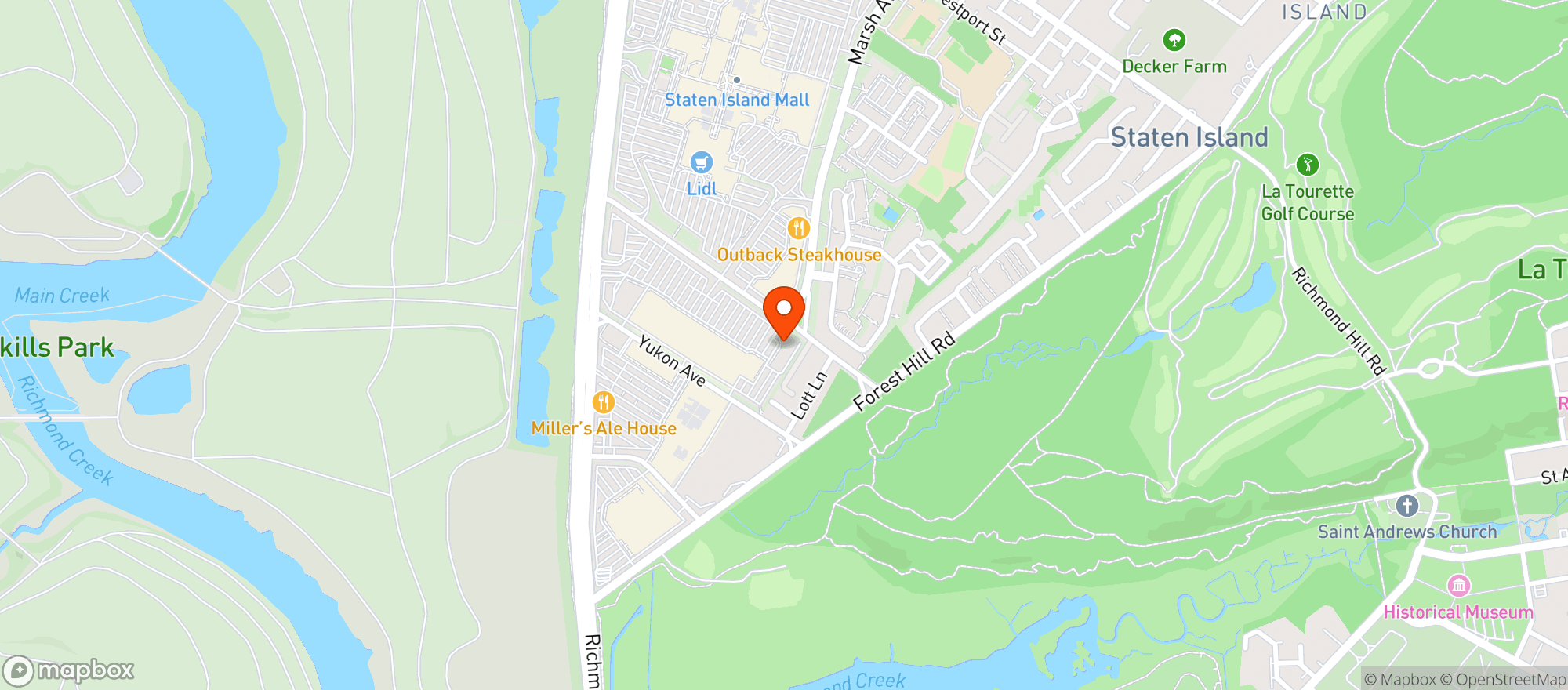 Map showing Stop & Shop - 0512 - Staten Island
