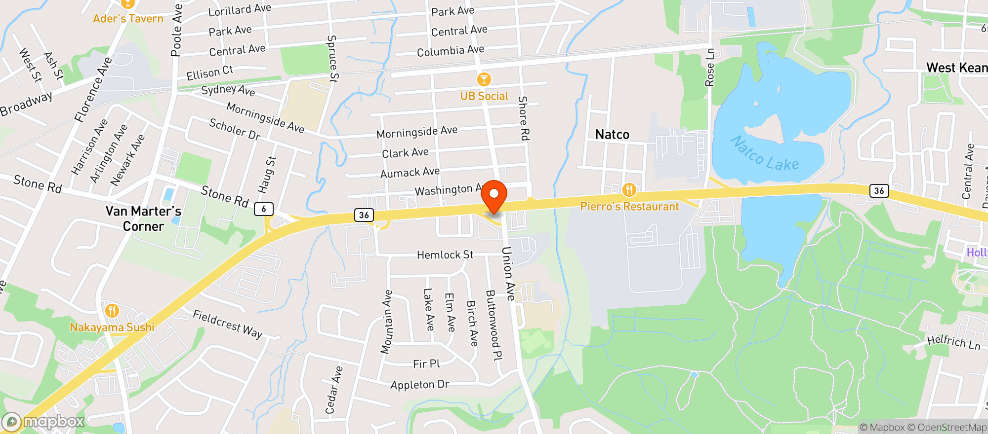 Map showing Quick Stop Deli & Convenience