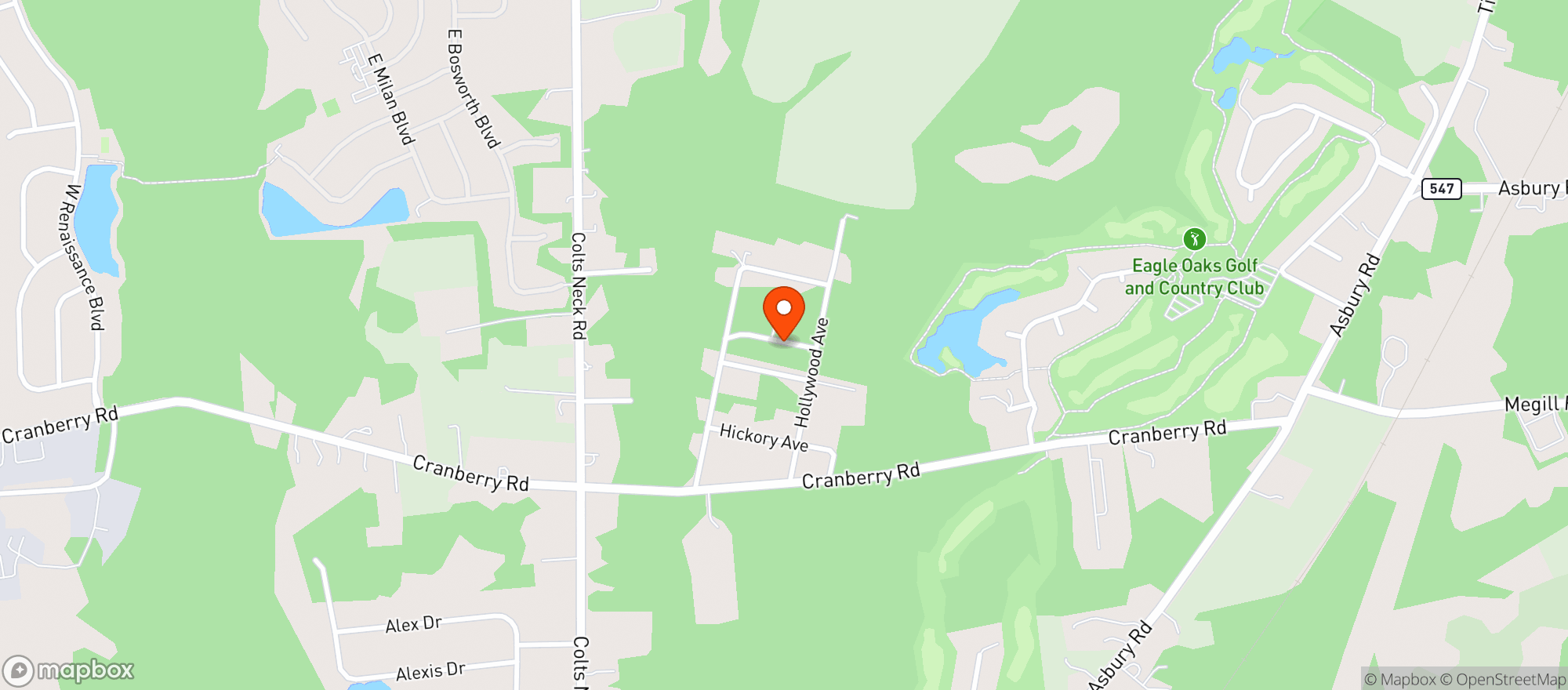 Map showing Farmingdale Liquor Store