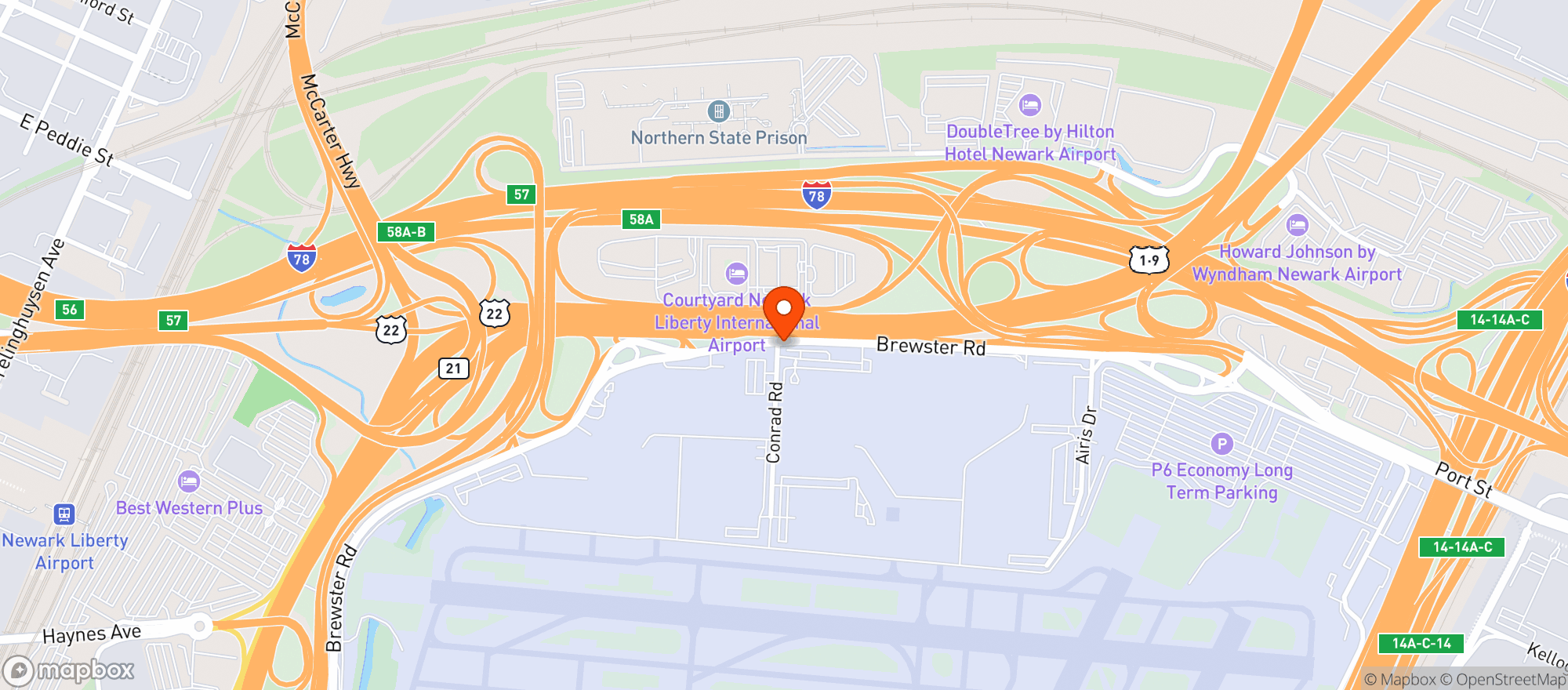 Map showing Admirals Club