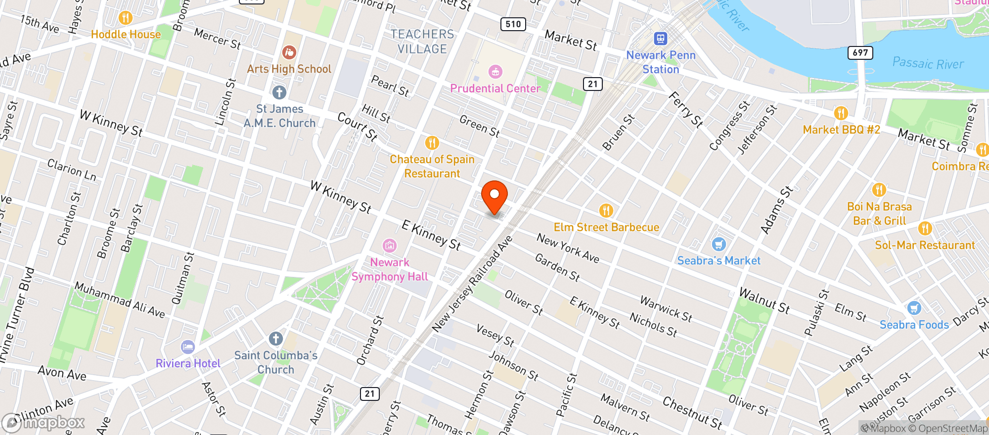 Map showing Cottage Liquors