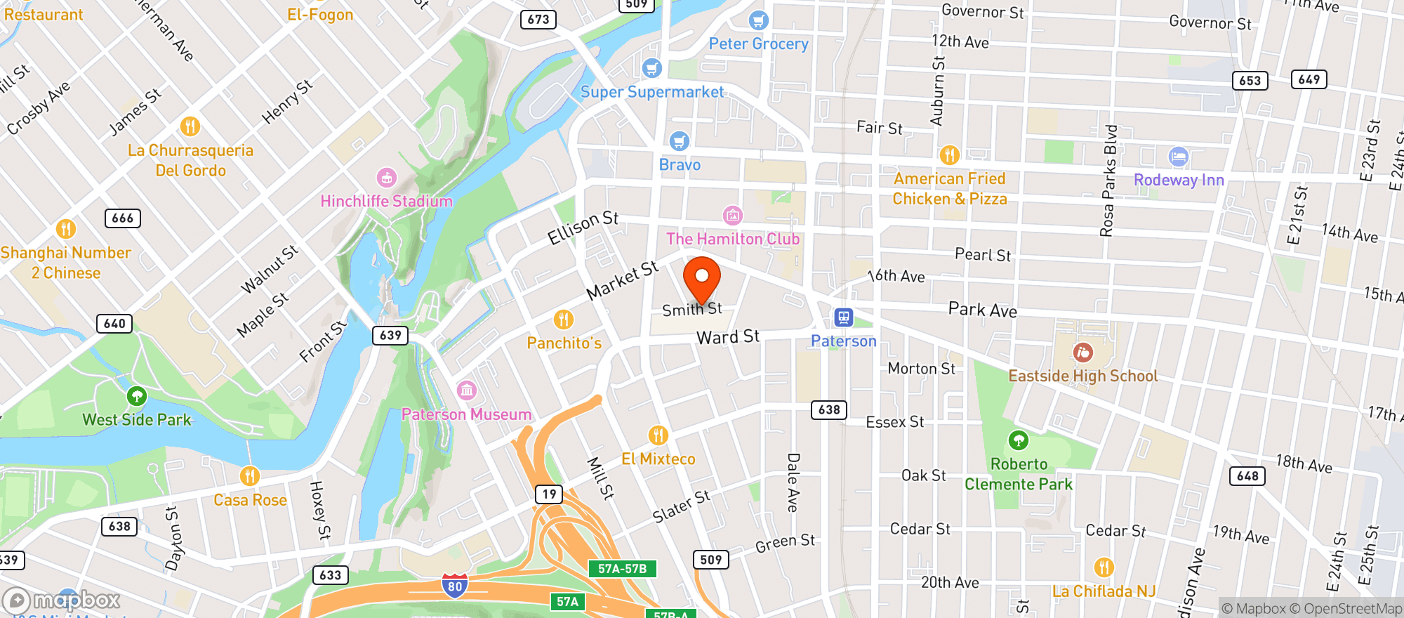 Map showing Gnc