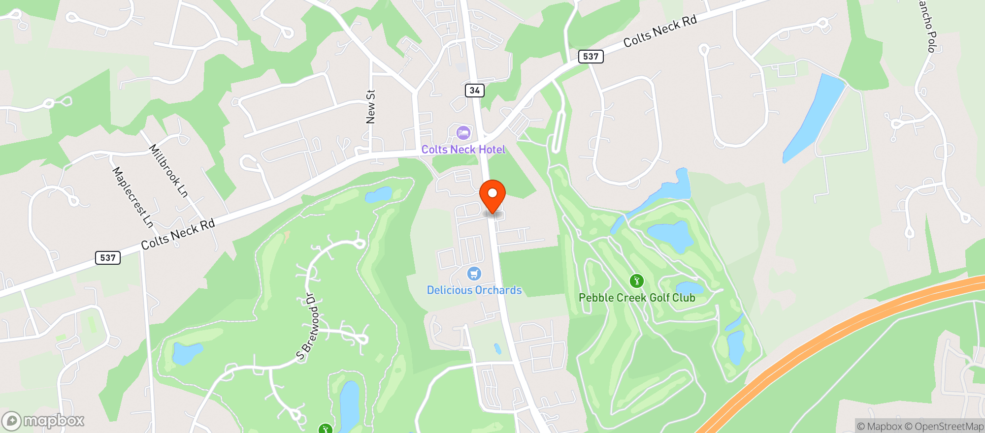 Map showing Via Sposito