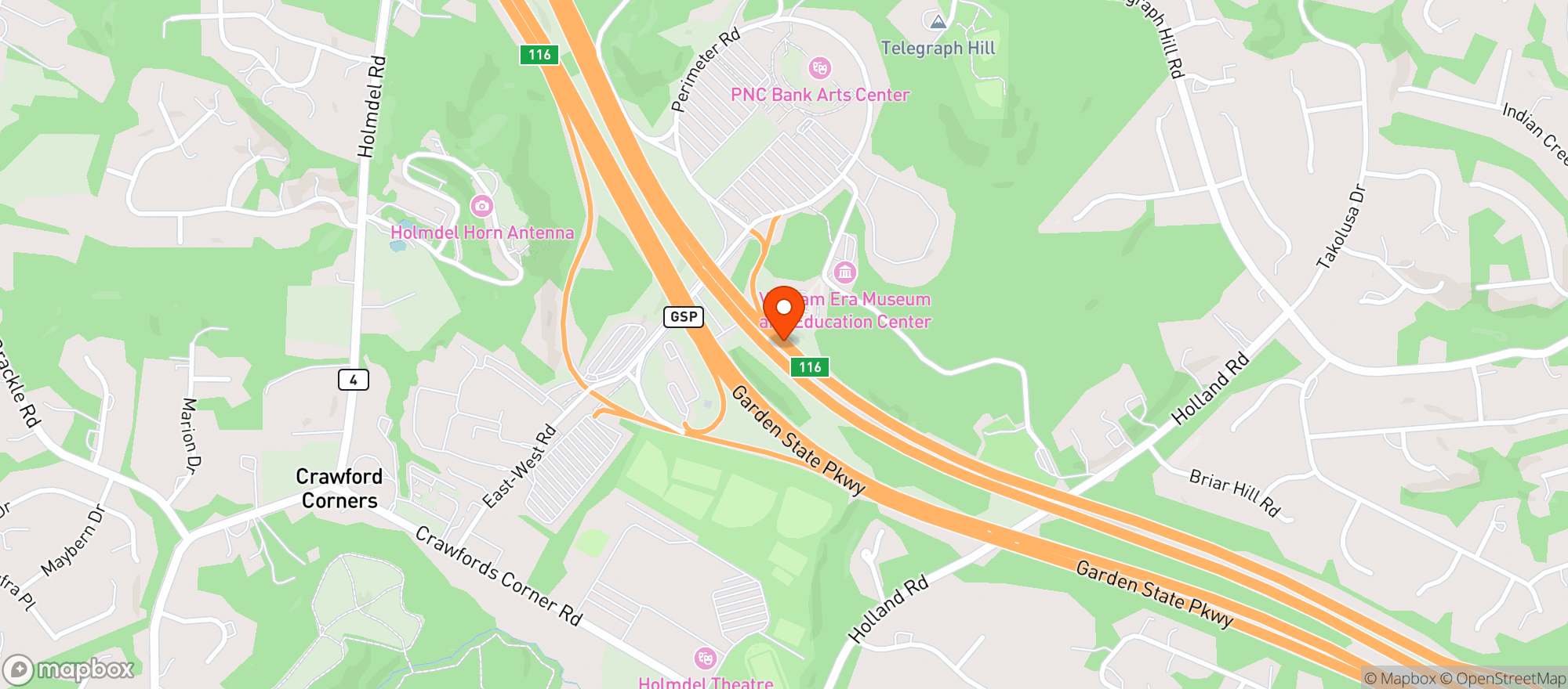 Map showing Pnc Art Center
