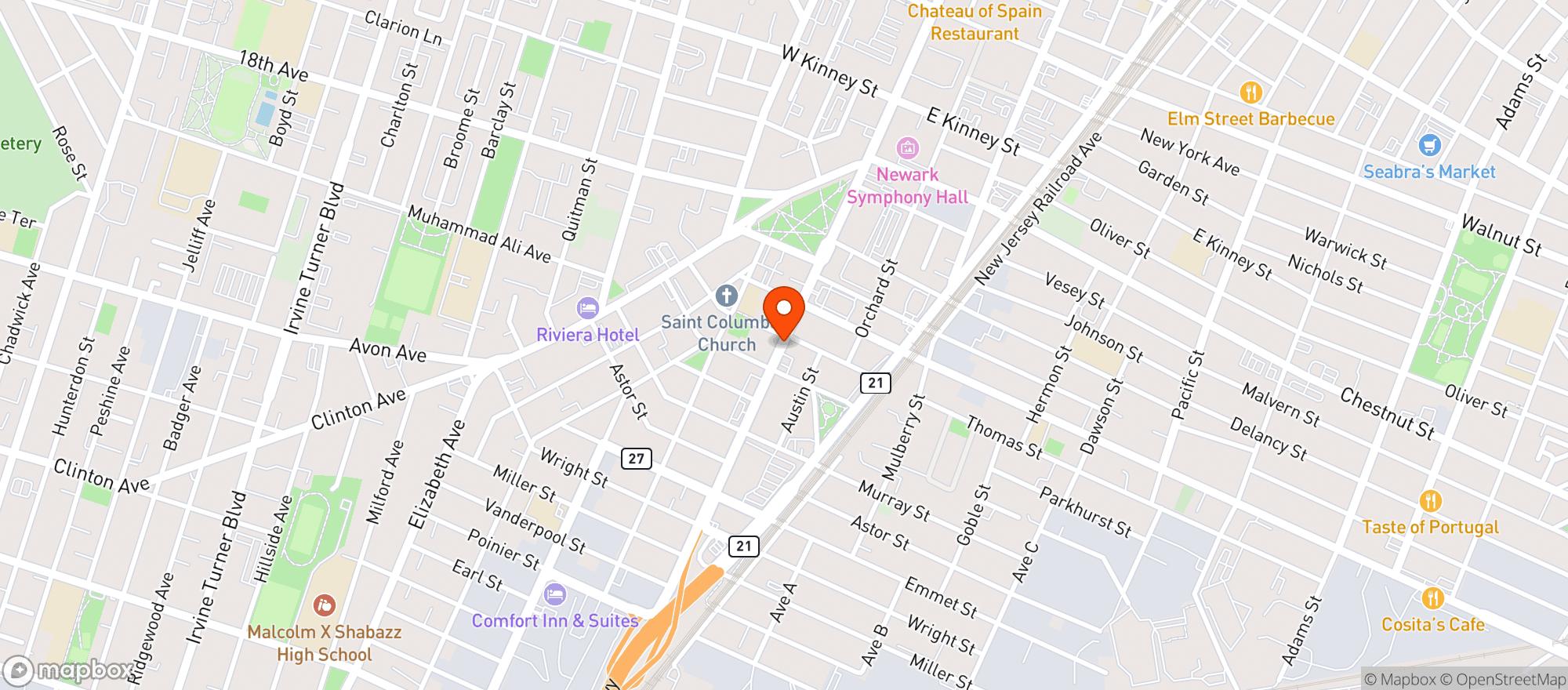 Map showing Family Liquors