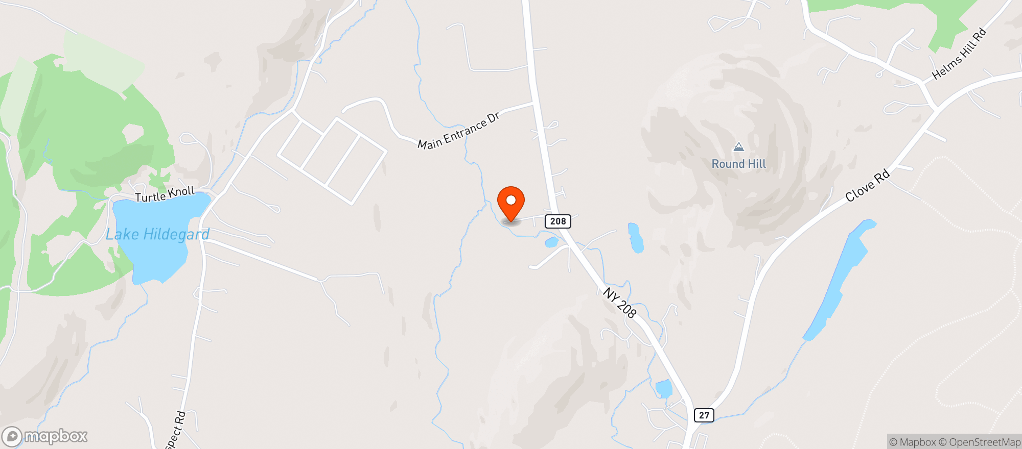 Map showing The Blooming Hill Farm