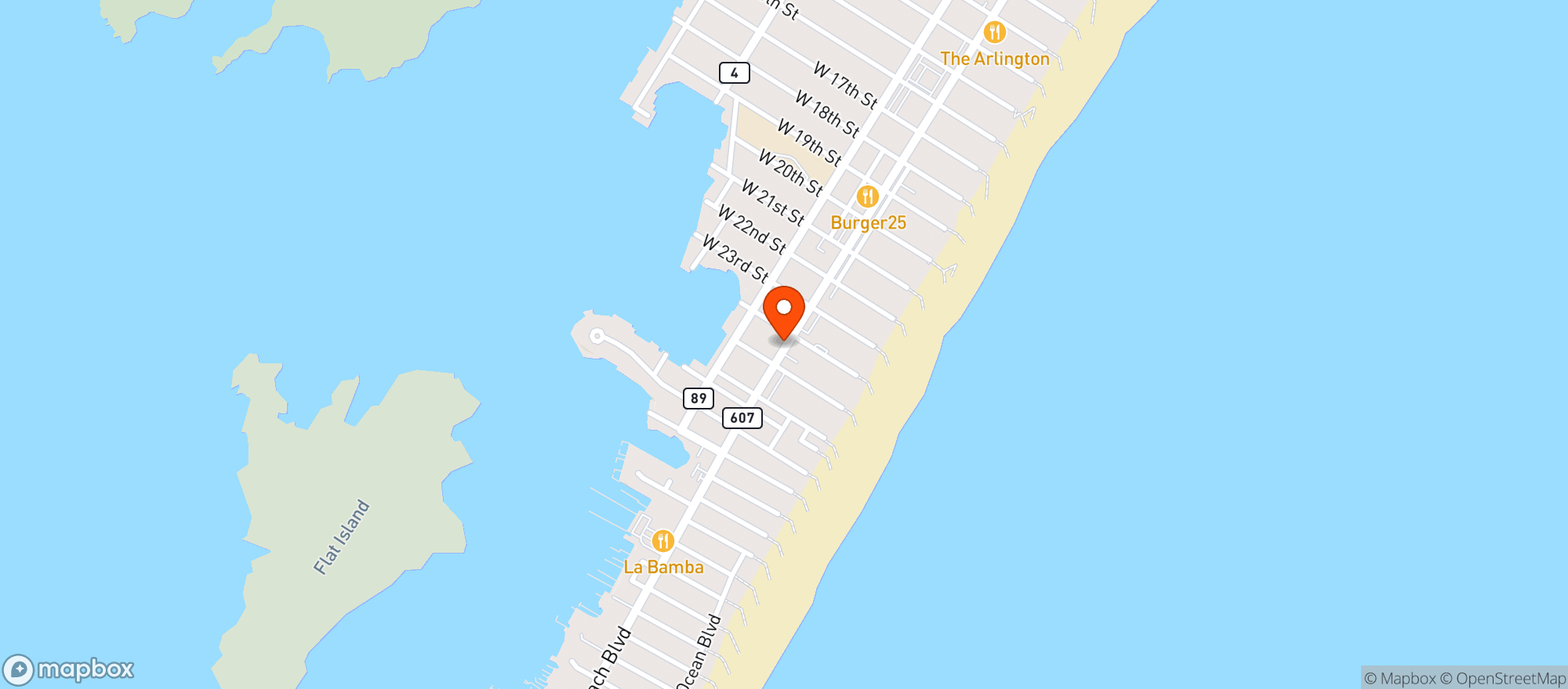 Map showing LANGS LIQUORS